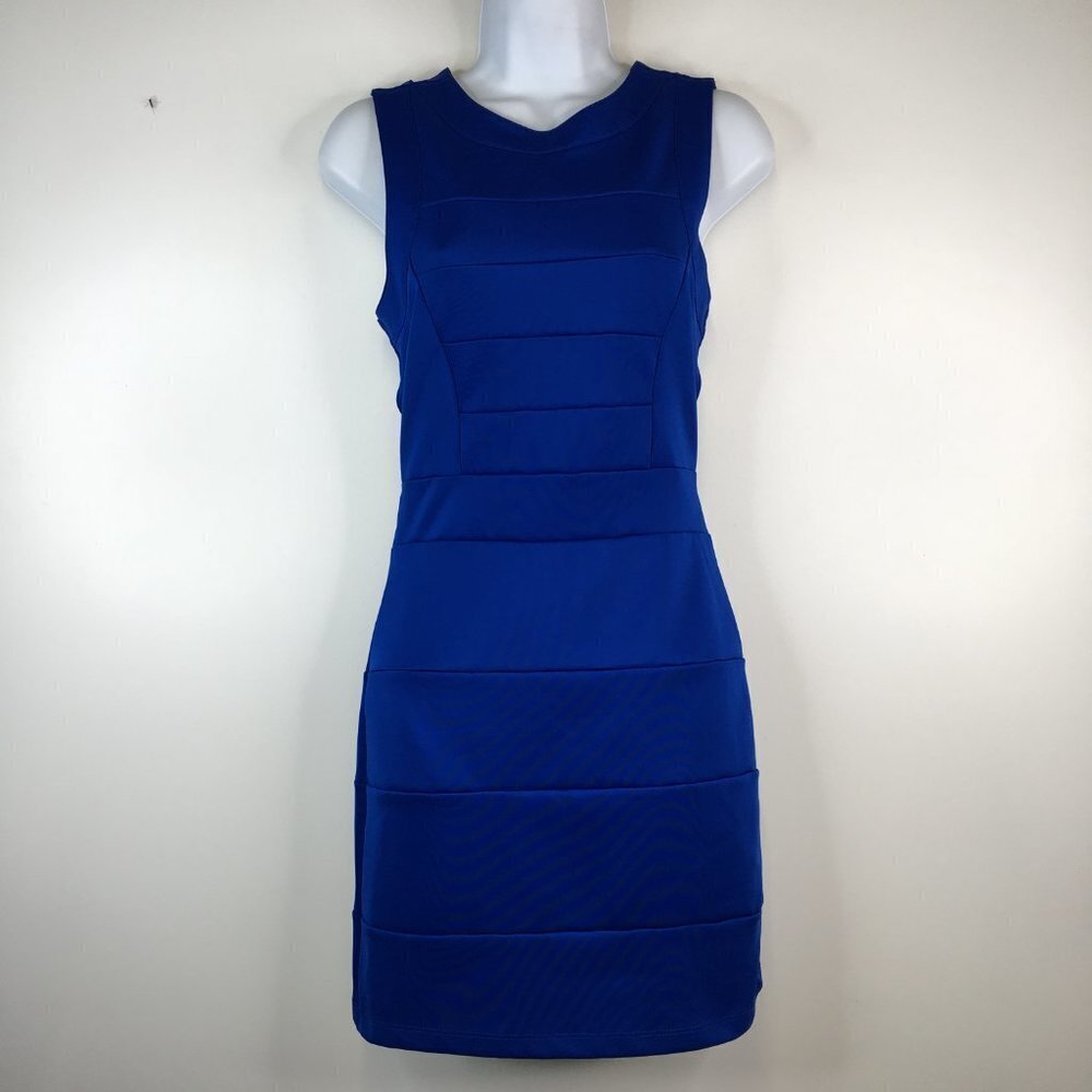 Lovers + Friends Worth The Waist Criss Cross Back Blue Dress Size S